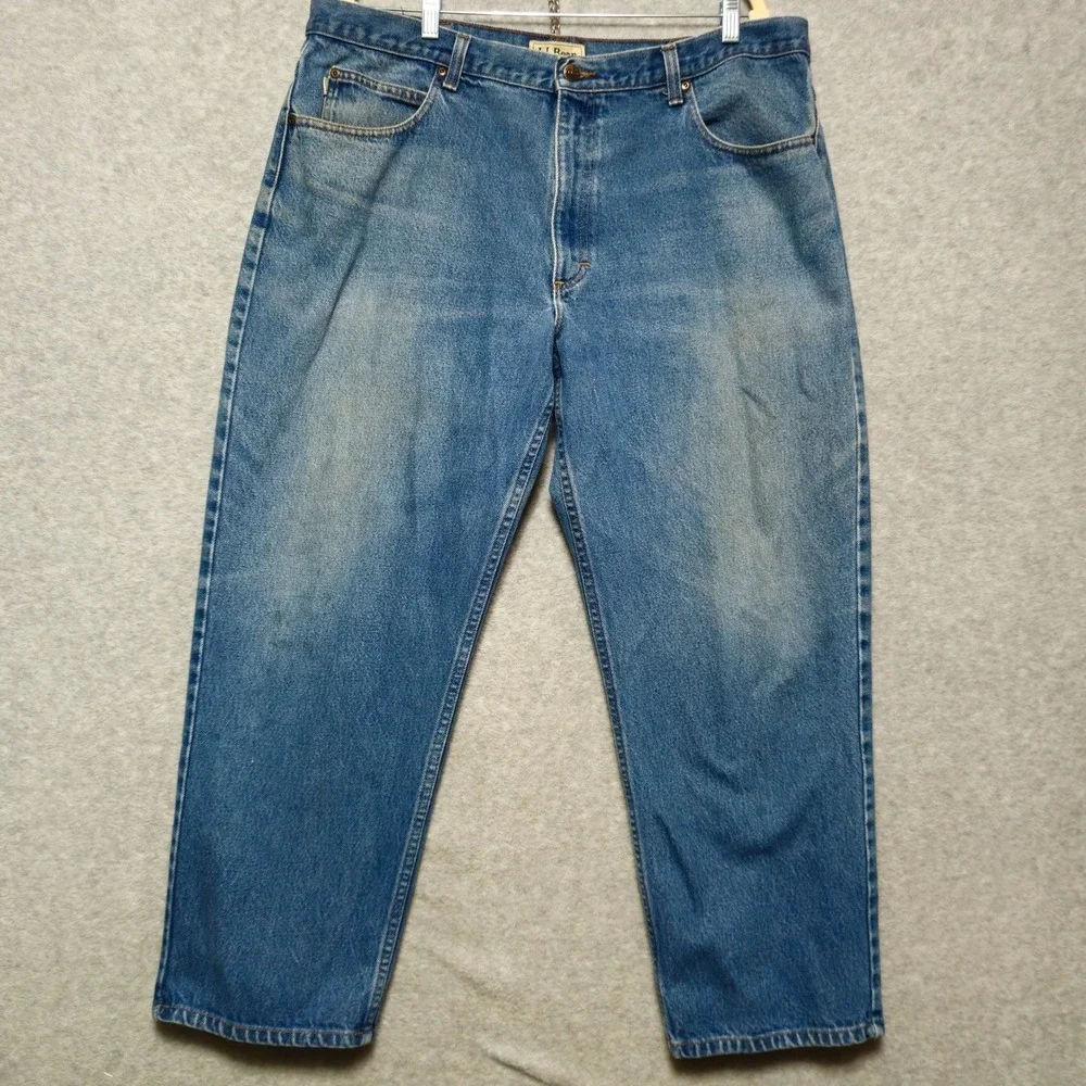 Lot‎ of 3 LL Bean Jeans Mens 40x29 x 2 Relaxed Fit and 42x29 x 1 Standard Fit